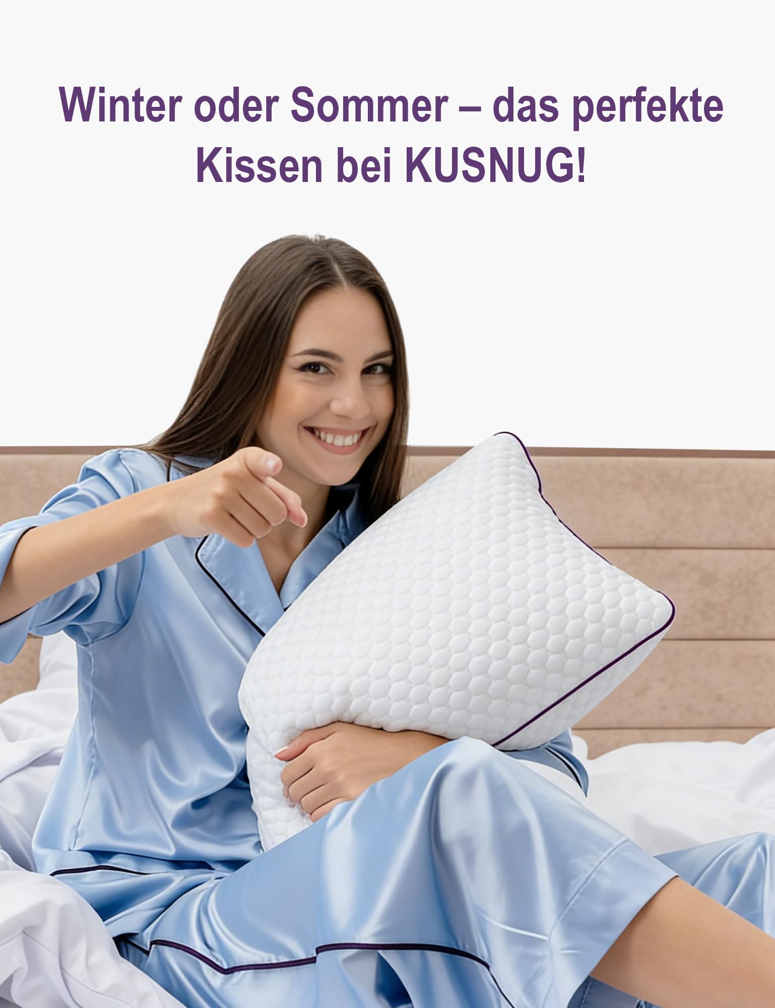 40x145cm Seitenschläferkissen 1 Stück, Memory-Foam-Körperkissen | Höhenverstellbar | Reißverschluss | abnehmbarer Bezug | für alle Schlafpositionen | ganzjährige Nutzung