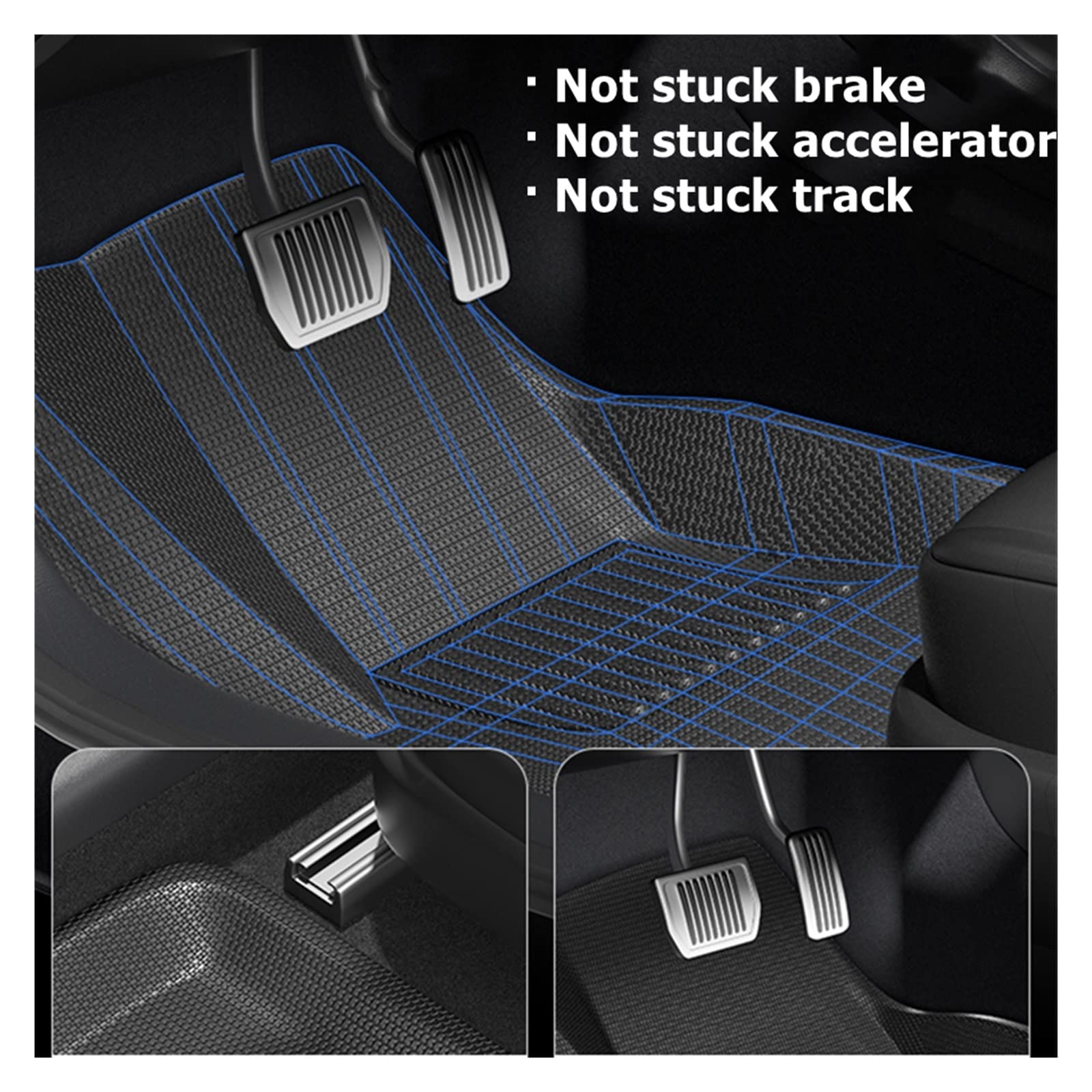 Tappetini in TPE Premium per tutte le stagioni con guida a destra per Tesla Model Y – Tesla Accessories