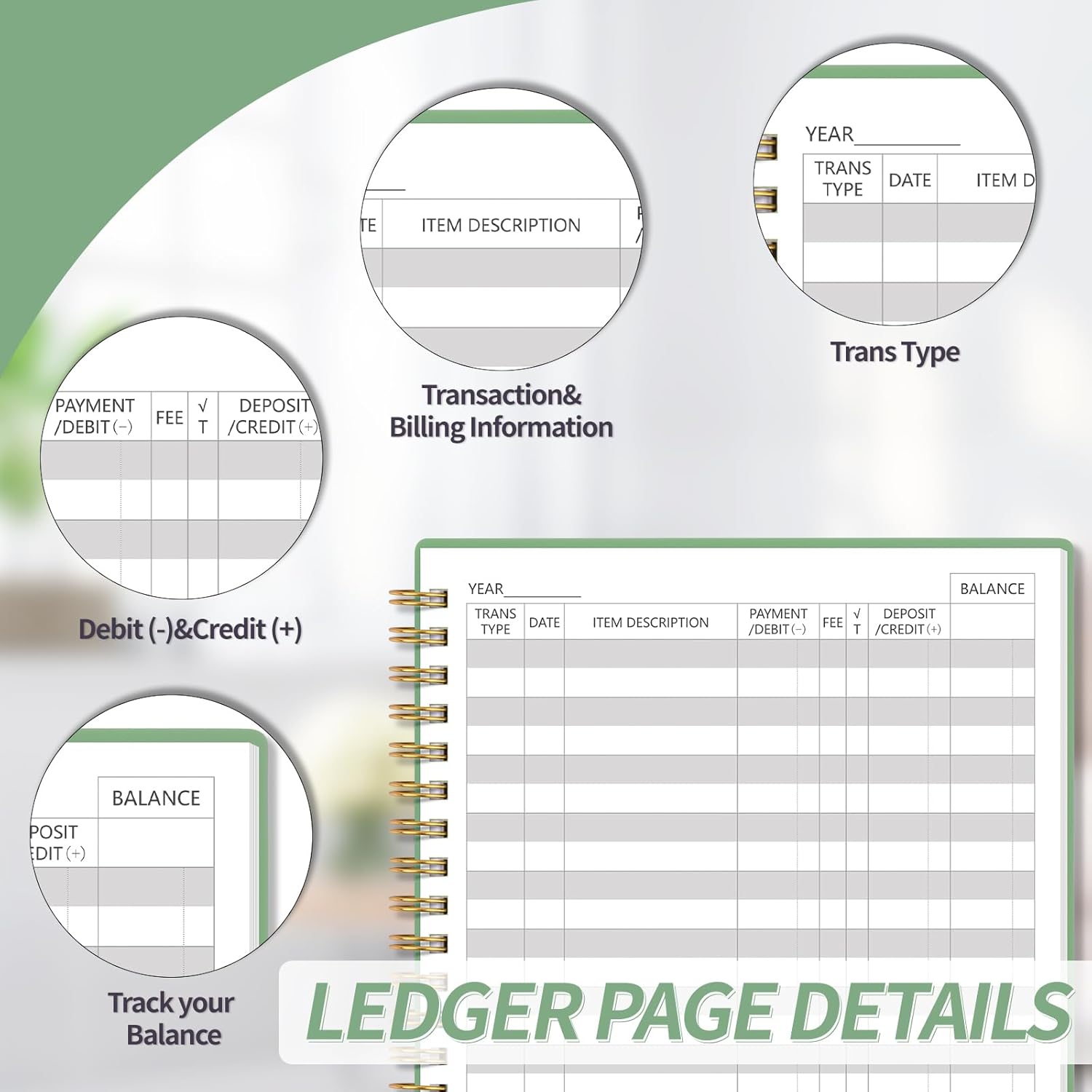 Master Your Finances: The Ultimate Accounting Ledger Book for Small Business and Personal Use