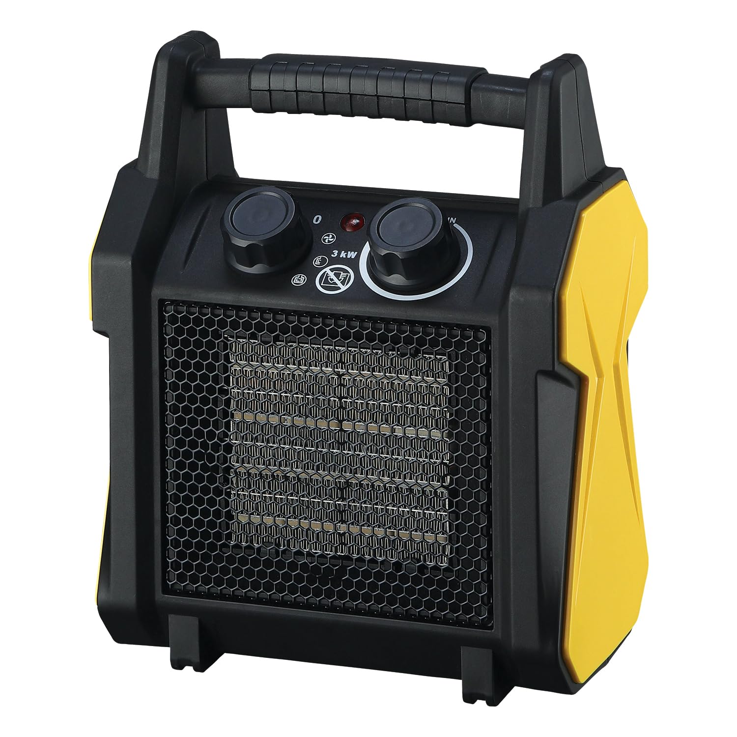 Stak Generatore d’Aria Calda Ceramica con Ventola – Potenza 3kW - Riscaldamento Rapido, Design Compatto, Termostato di Sicurezza – Ideale per Cantieri ed Ambienti Temporanei