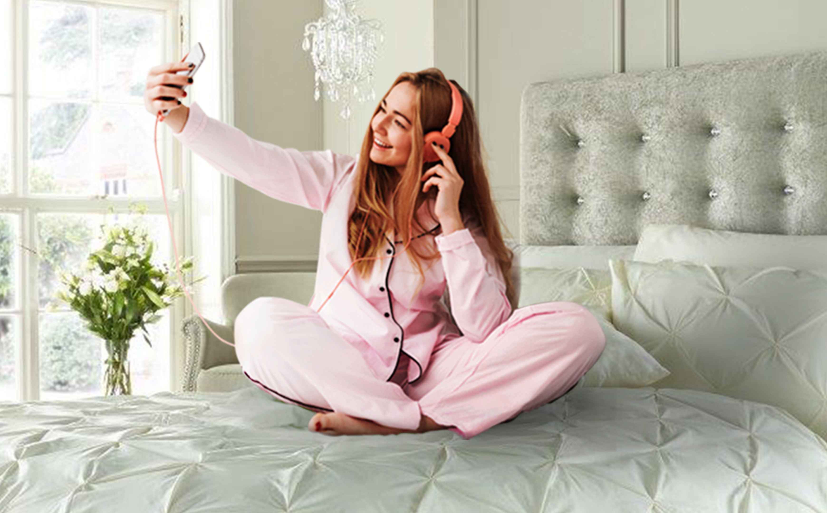 GC GAVENO CAVAILIA Pintuck Pleated Kingsize Duvet Cover | Super Soft Diamond Bedding | Elegant Geometric Quilt Cover (220 X 230 Cm) With Pillowcases (50 X 75 Cm) | Soft Pink