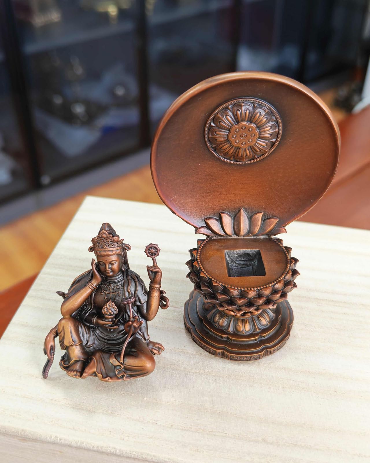 Amazon｜仏像 ミニ 如意輪観音 8cm『天台宗・真言宗・臨済宗』懐中仏