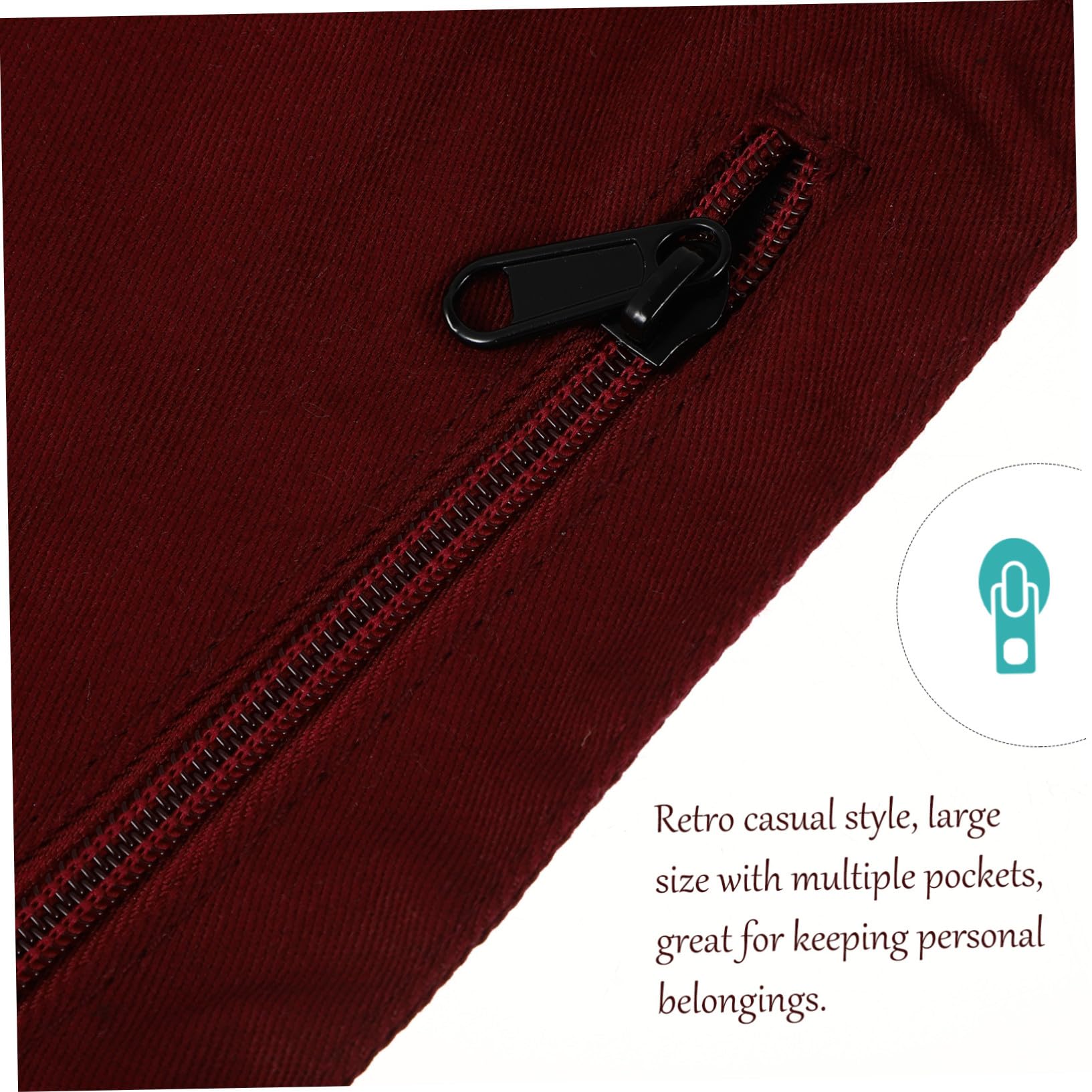 Happyyami Saszetka Biodra Unisex z Wieloma Funkcjami Duża Torba Podróż Telefon Taktyczna Torba Narzędzia Idealna Wędrówki Camping i Ratownictwo Bordowa