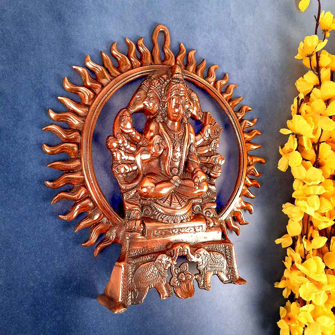 Panchmukhi Hanuman Wall Hanging - Religious Decor -4