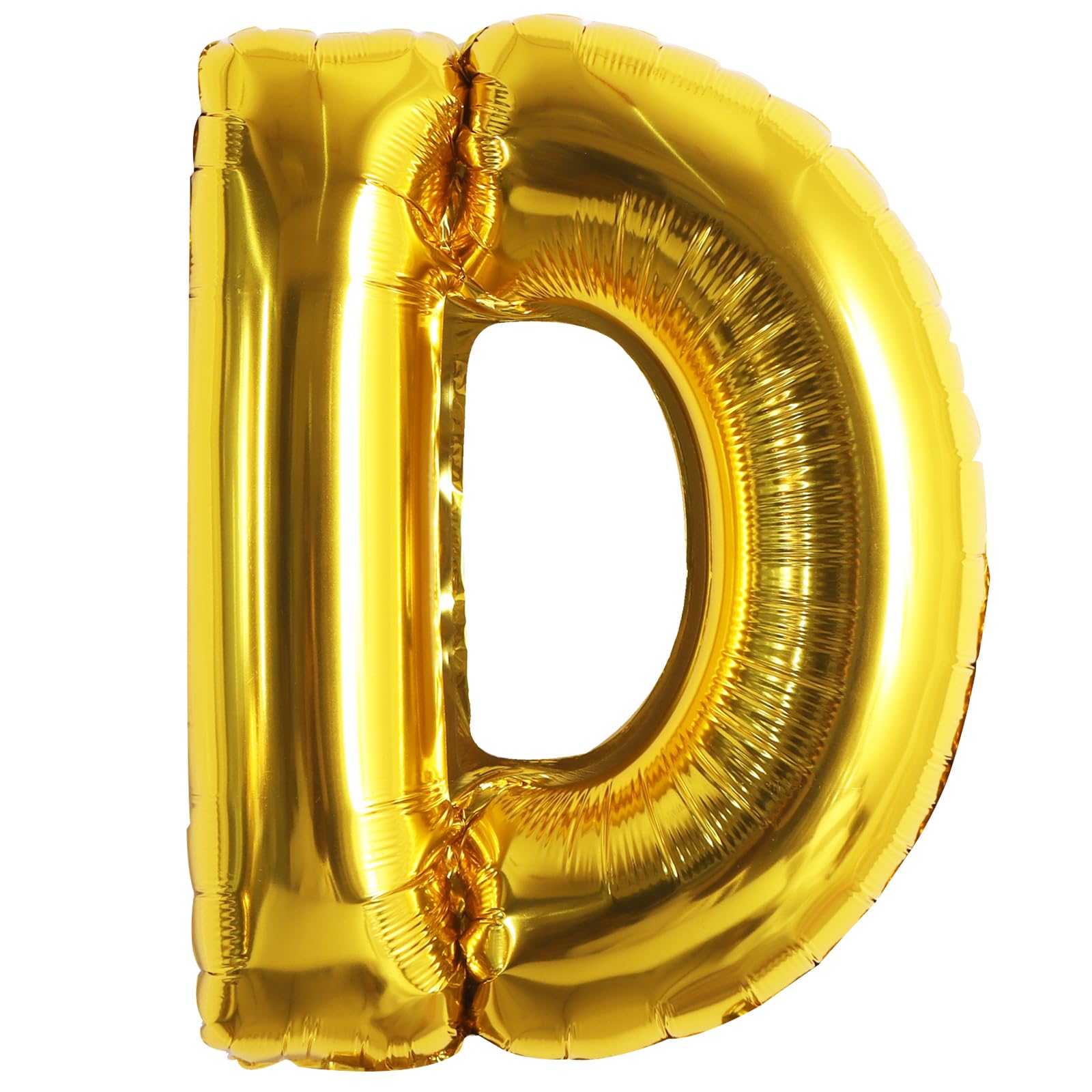 TONIFUL Gold Letter D Balloon 16 Inch Foil Alphabet D Birthday Party Decor — image 1