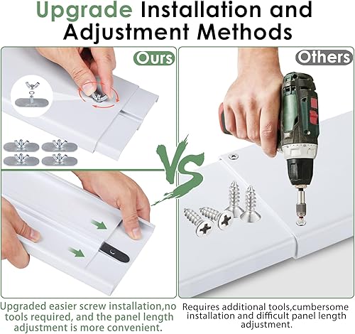 Miniatura 4 de Kit mejorado de ventana de ventilación de secadora para manguera de escape de secadora de 4 pulgadas de diámetro, kit de ventilación universal para