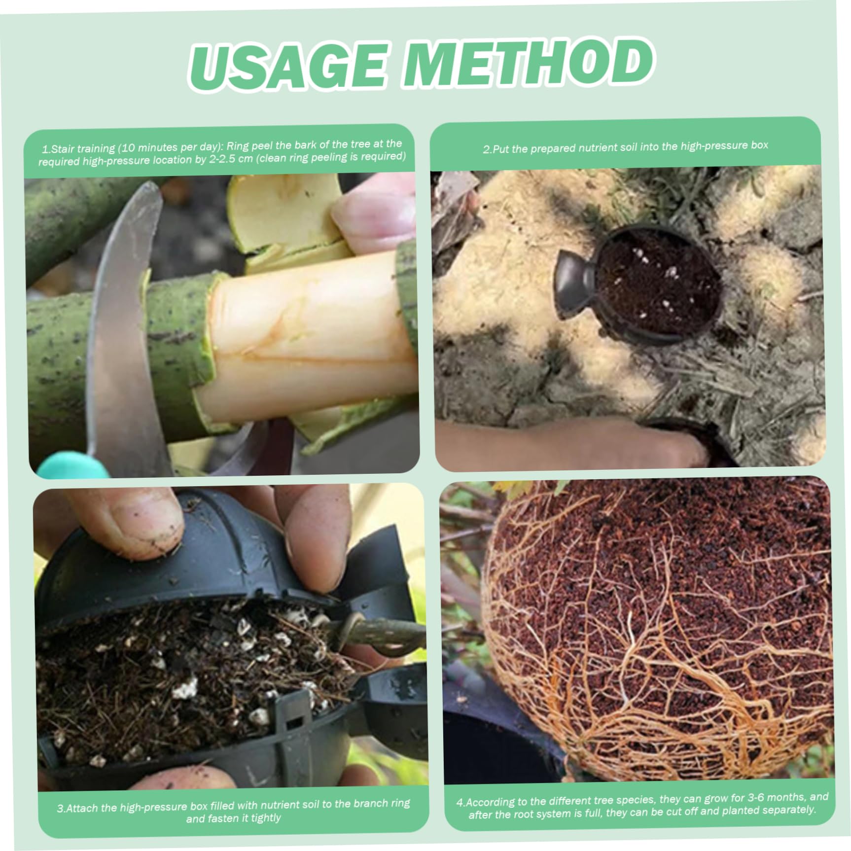 Vainas de de Aire, 20 Piezas, Bola de injerto de 3, 15 Pulgadas para Ramas de 0, 8-2cm, Bola de enraizamiento de Plantas autoblocante ventilada para jardinería