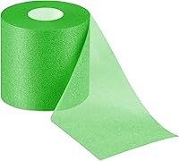 Vista 17 de Nuanchu Cinta atlética previa a la envoltura de 30 yardas, cinta de espuma atlética para cabello, fútbol, deportes, muñecas, codos, rodillas y Blanco