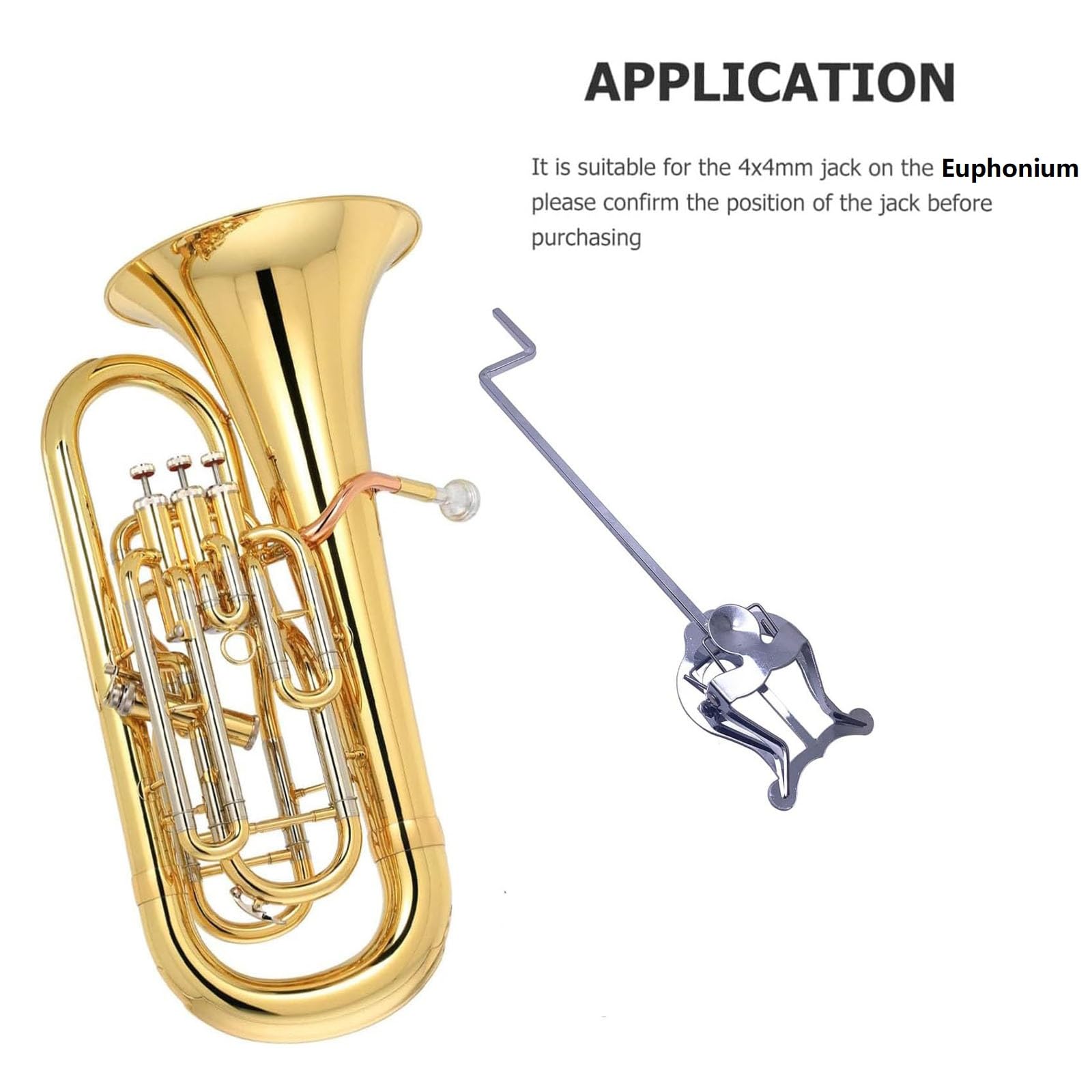 LOVIVER Lyre De Remplacement Pour Euphonium - Clip Partition Marching Tuba