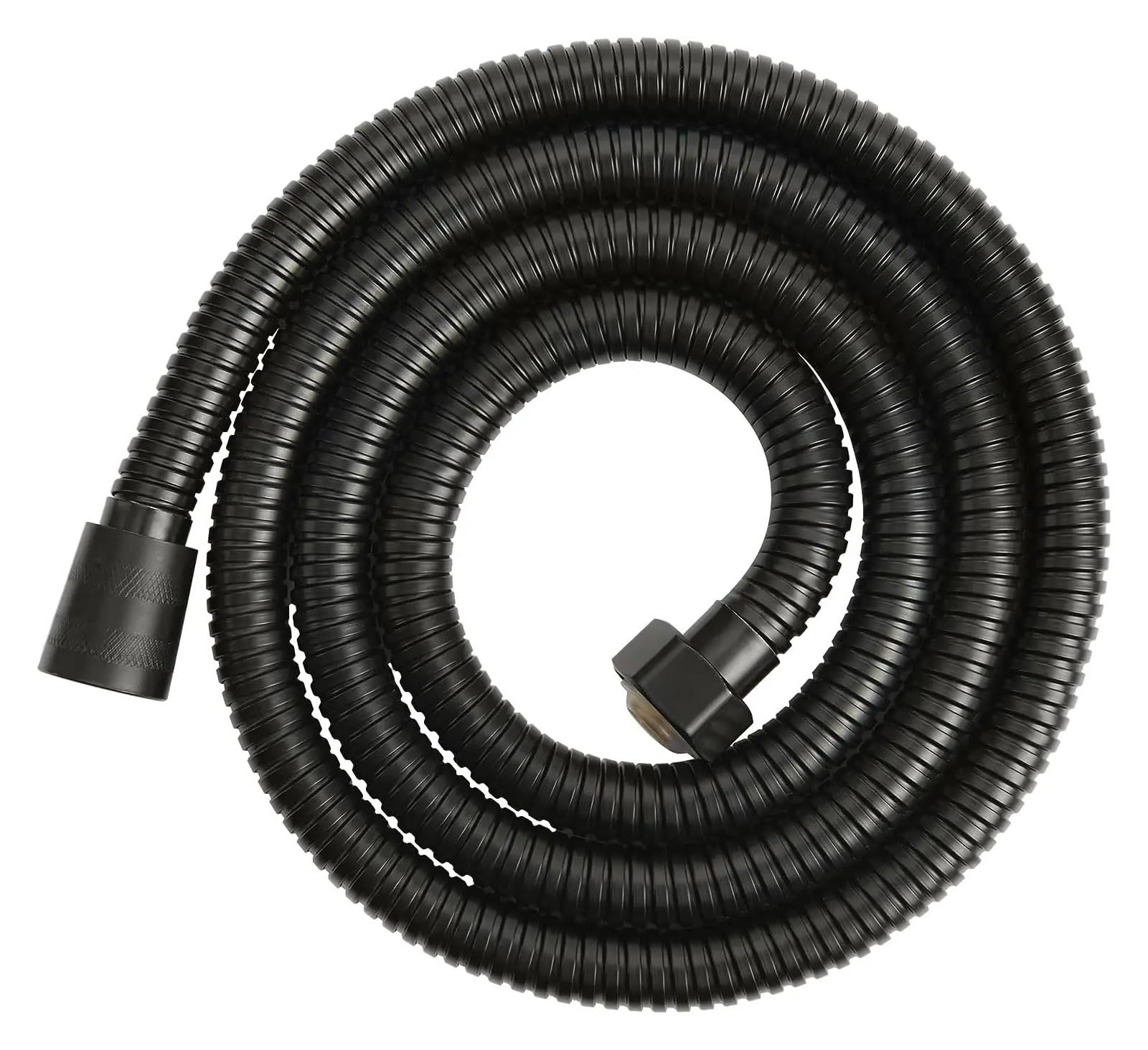 Pommeau douche haute pression avec flexible 1.5M noir et mitigeur rain shower complet