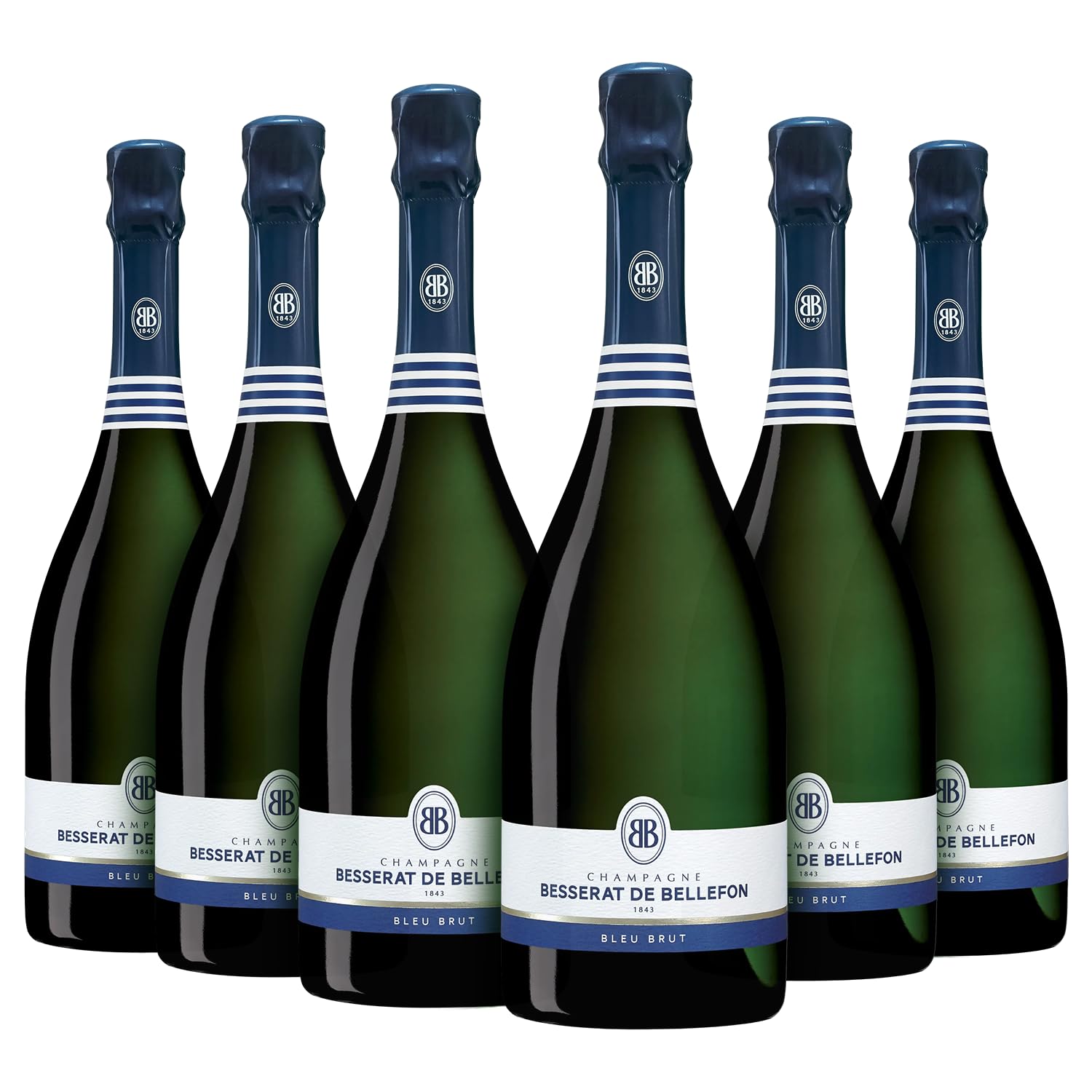 BESSERAT DE BELLEFON - Champagne Bleu Brut - Caisse 6 x 75cl