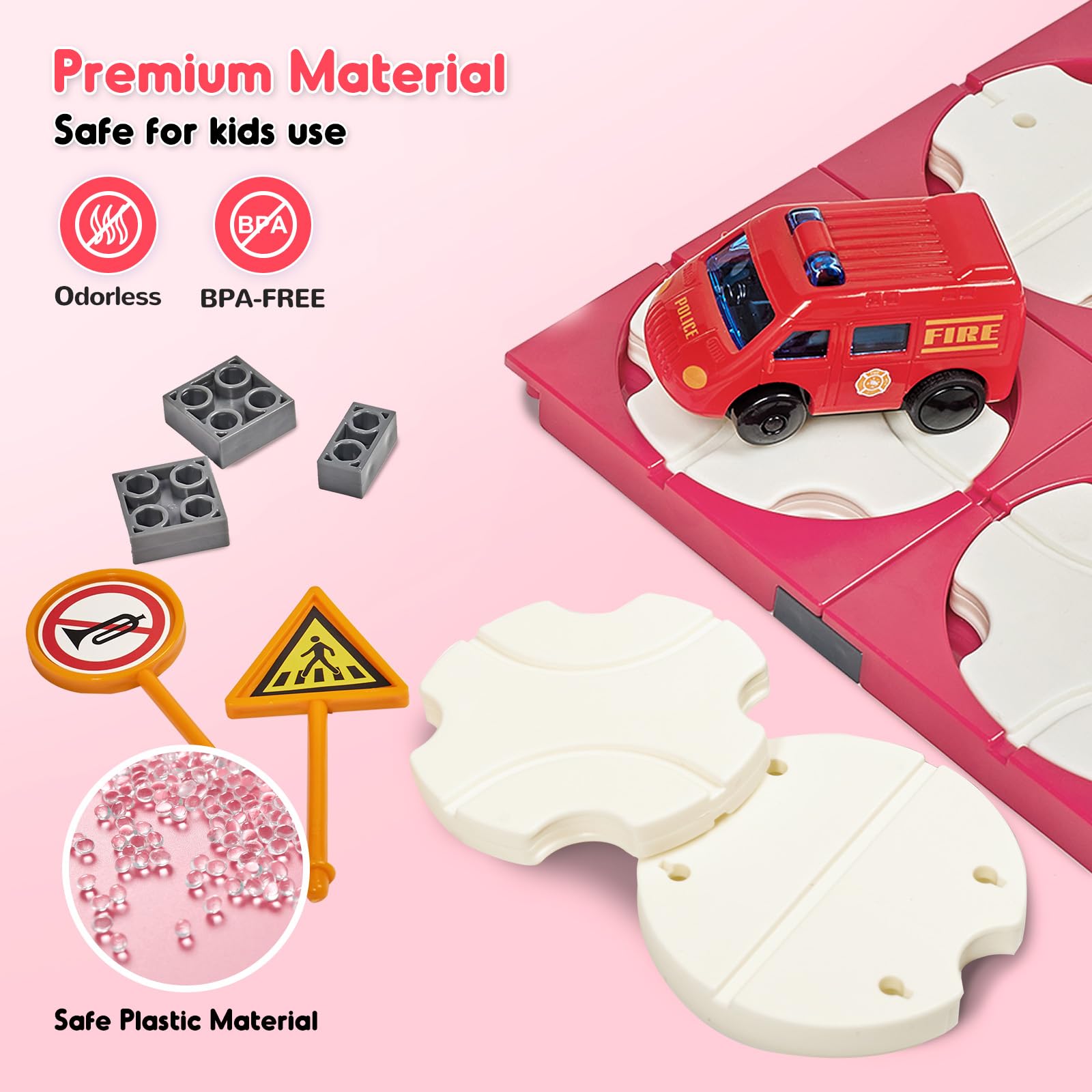 Amazon.com: SGILE 24 PCS STEM Road Builder Puzzles for Kids Age 3+