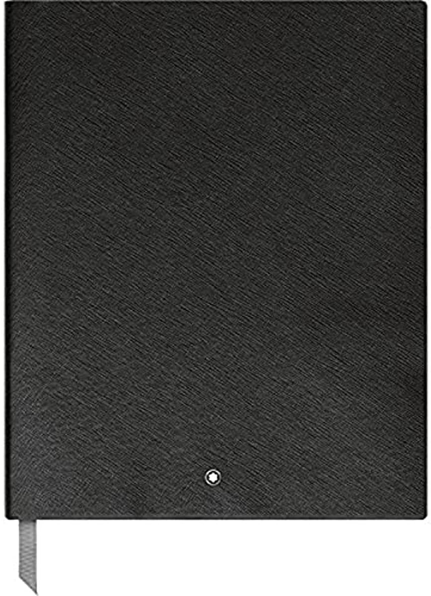 Sketch Book Black Lined #149 Fine Stationery 116931 / Elegant Sketching Book with Leather Binding and Ruled Pages / 1 x (8.2 x 10.2 in.)