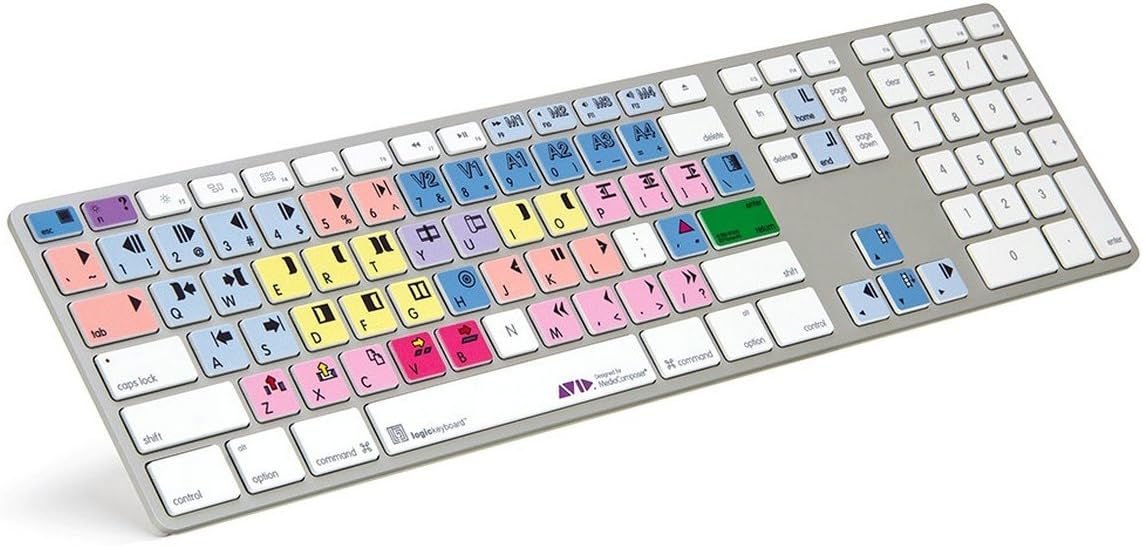 LogicKeyboard designed for Avid Media Composer and compatible with macOS- Part: LKBU-MCOM4-AM89-US