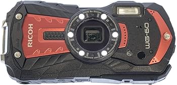Amazon | Ricoh WG-60 レッド 防水カメラ 16MP 画像 防水 14m 耐