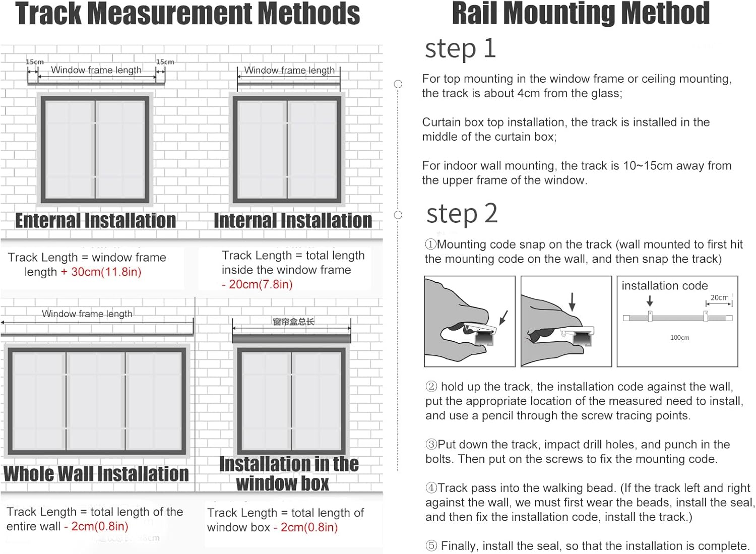 Heavy Duty Adjustable Sliding Curtain Track System - 12ft-26ft, Wall/Ceiling Mount, Perfect for Sliding Doors/Windows, Easy Install, Durable Rail Rod, Ideal Home Decor Solution
