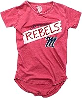 Vista 74 de Wes and Willy NCAA - Camiseta Burnout para niñas S/S