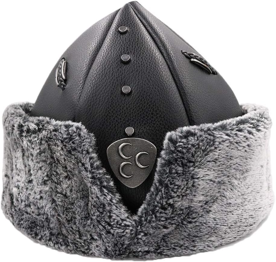 Yasir Turkish Ottoman Bork Hat Ertugrul Dirilis Fur Leather Winter Cap