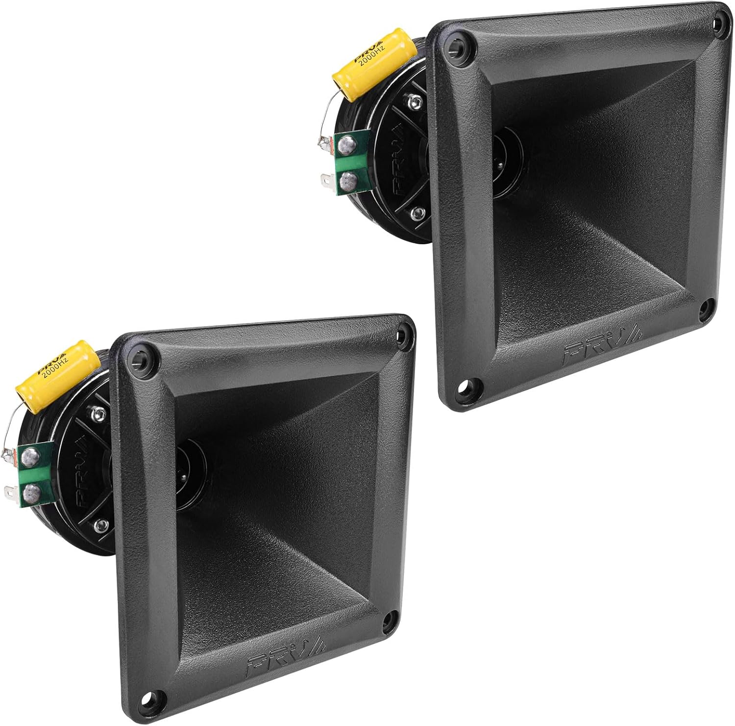 PRV AUDIO 2X WG175Ph 1" Exit Compression Driver, 150 Watts 8 Ohm with Compact Waveguide, 108dB Tweeter Driver + Horn Combo - High Frequency Driver (2 Horn Drivers) Bundle 300 Watts