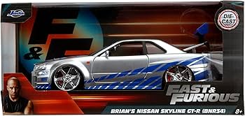 Amazon | Jada toys 1:24 F&F Brian's Nissan Skyline G-TR R34 C.SV Amazon | Jada toys 1:24 F&F Brian's Nissan Skyline G-TR R34 C.SV