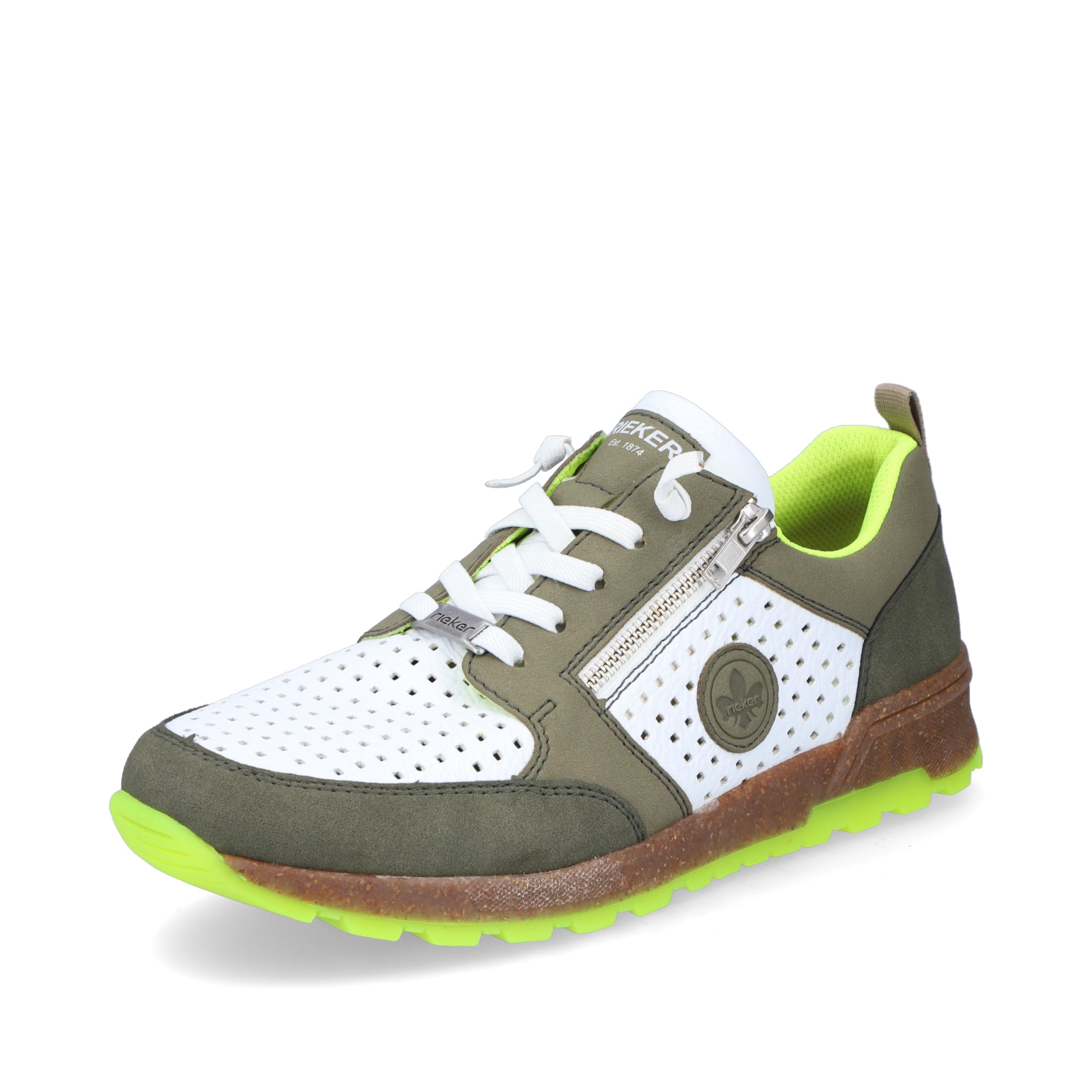 Rieker Men's 15125 Sneaker, Green (grün), 6.5 UK (40 EU)