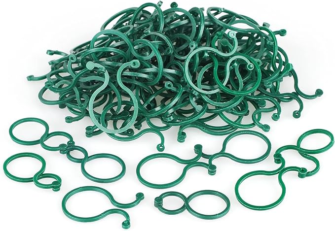 200 Stück Tomatenclips Im Bulk-Set – Weiße Pflanzenstützclips Für Kletterpflanzen, Rankgitter Und Gemüse Im Garten
