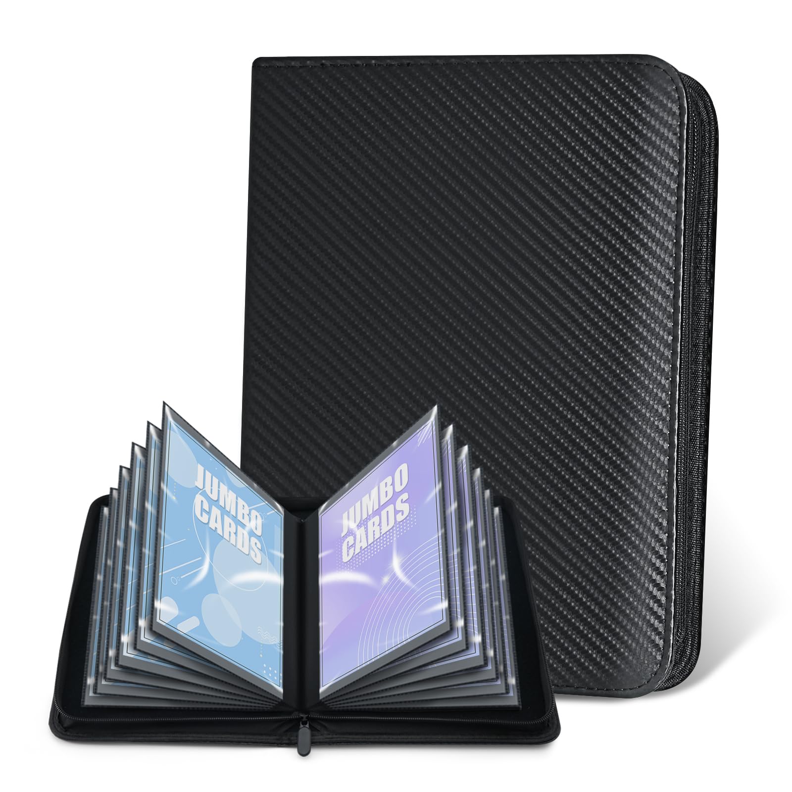 jumbo card binder for PKM– WITHYU PU Leather Ringless Card Collection Binder with 60 Pockets, 5.7'' x 7.9''Card Holders Storage Album for Game Card (Carbon Black) : Toys & Games The Best Yu-Gi-Oh! Duel Walls PVC material Style:1