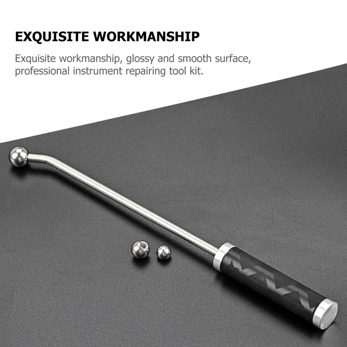 Alipis Kit Outils de Réparation Saxophone en Métal Noir pour Ateliers de Réparation Instruments Musicaux Outil Débosselage Surface Lisse et Brillante 1 Set