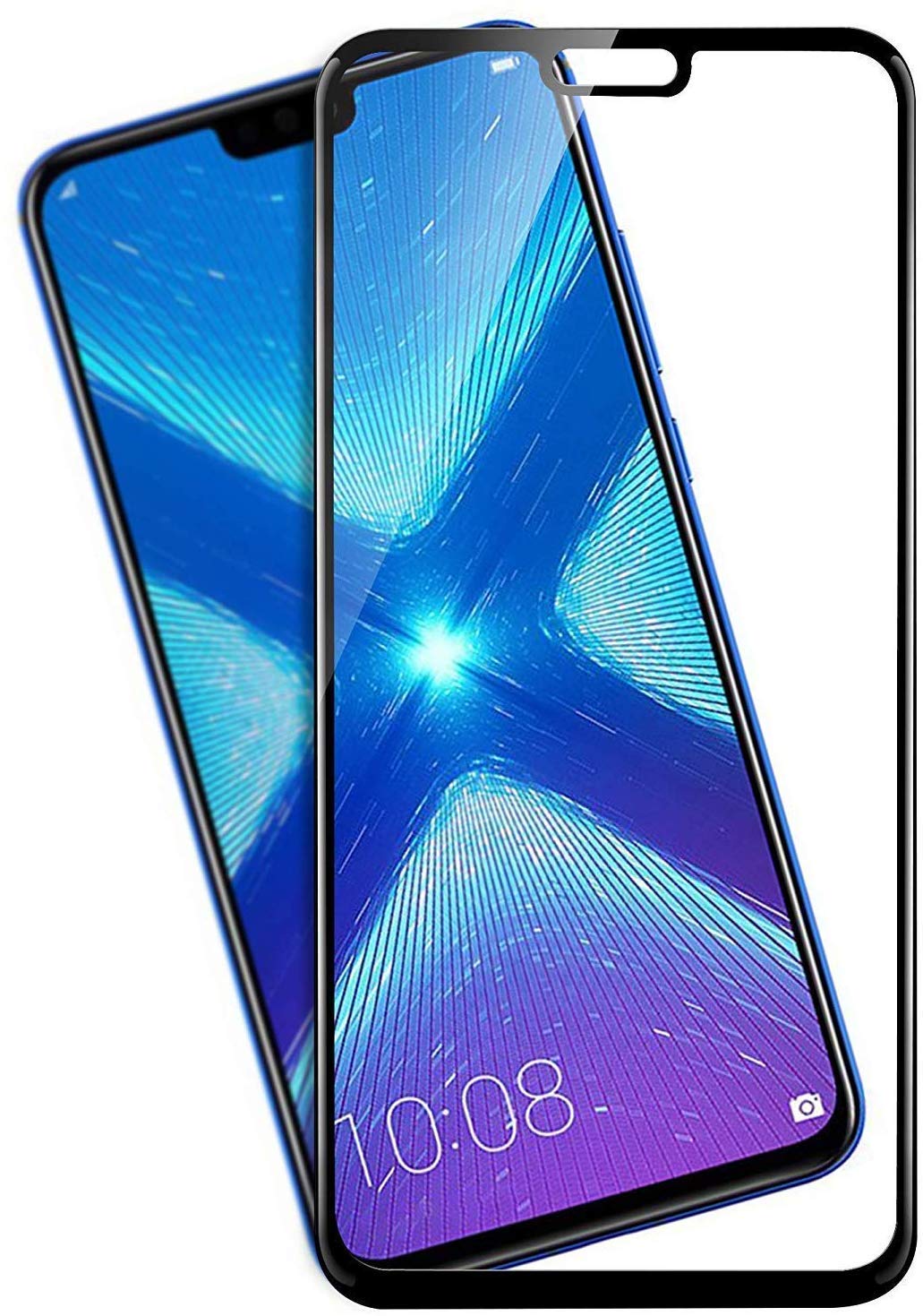 Techgadget 6D Curved Tempered Glass Edge-to-Edge Premium Glass for Huawei Honor 8X (N-1044)