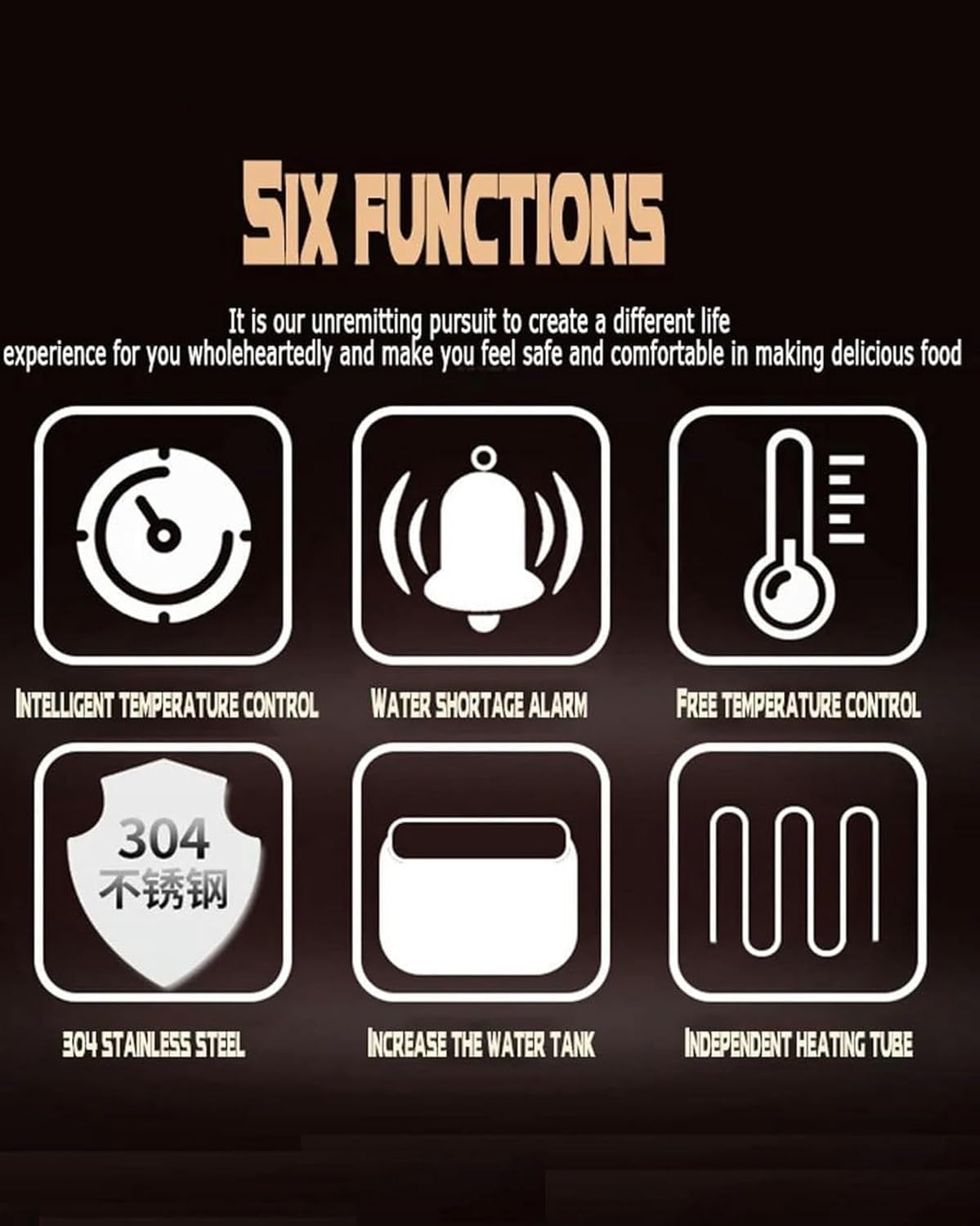 SYTEH Four-Hole Electric Steamed Buns Machine，Commercial Food Bread Buns Steaming Steamer, 30-110℃ Temperature, Dry Boiling Alarm, for Home Store Buffet Restaurant