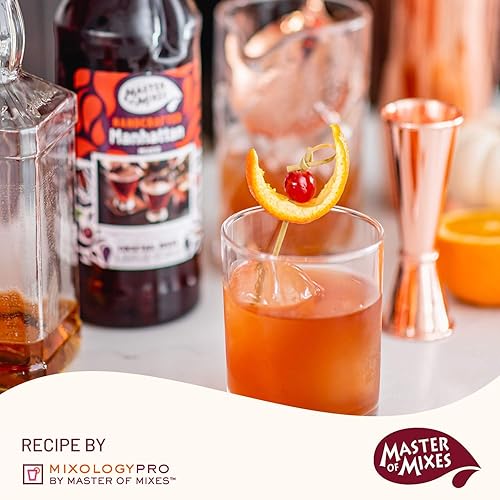 Miniatura 4 de Master of Mixes Manhattan  Mezcla de bebida, lista para usar, botella de 1 litro (33,8 Fl Oz)