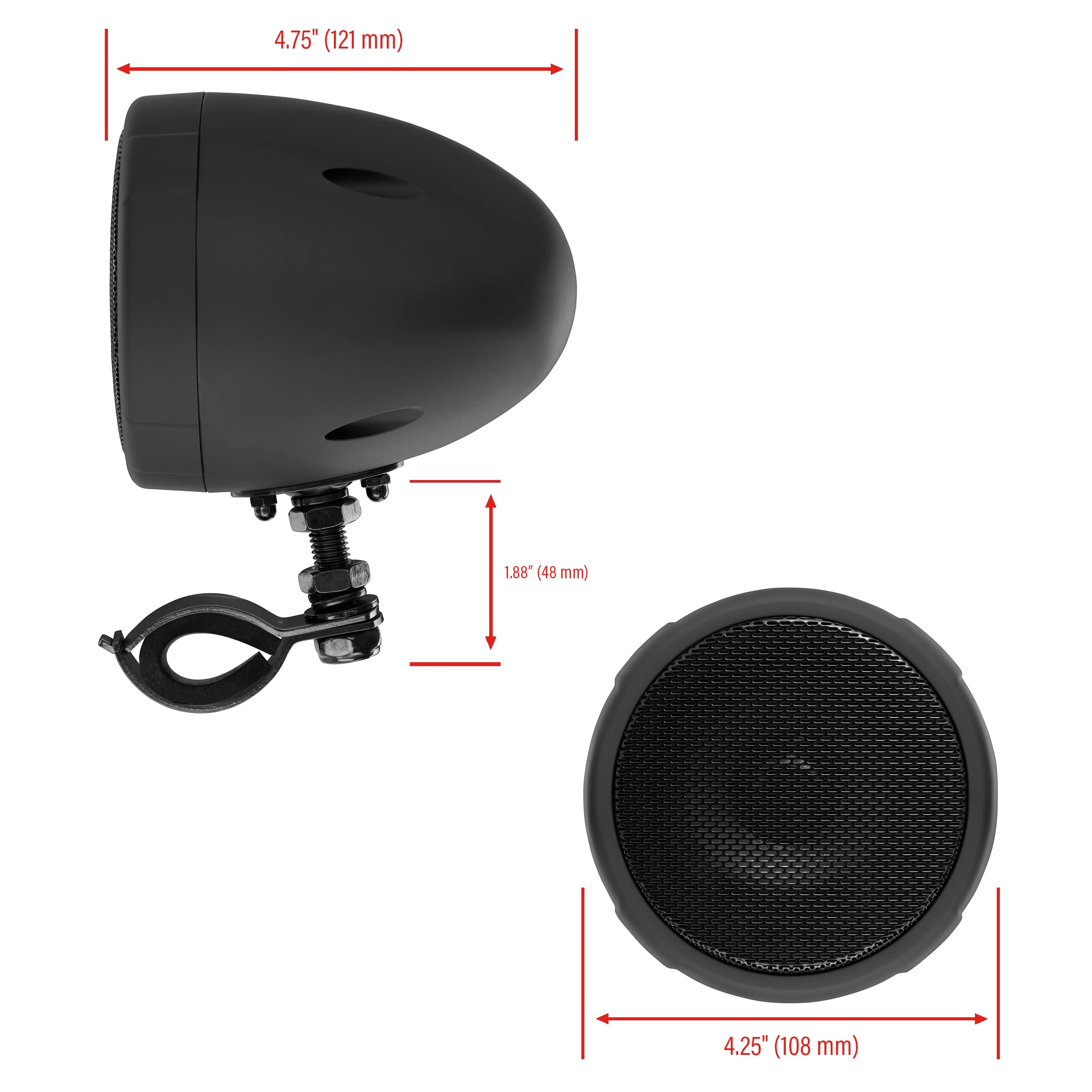 BOSS Audio Systems MCBK475BA Motorcycle 