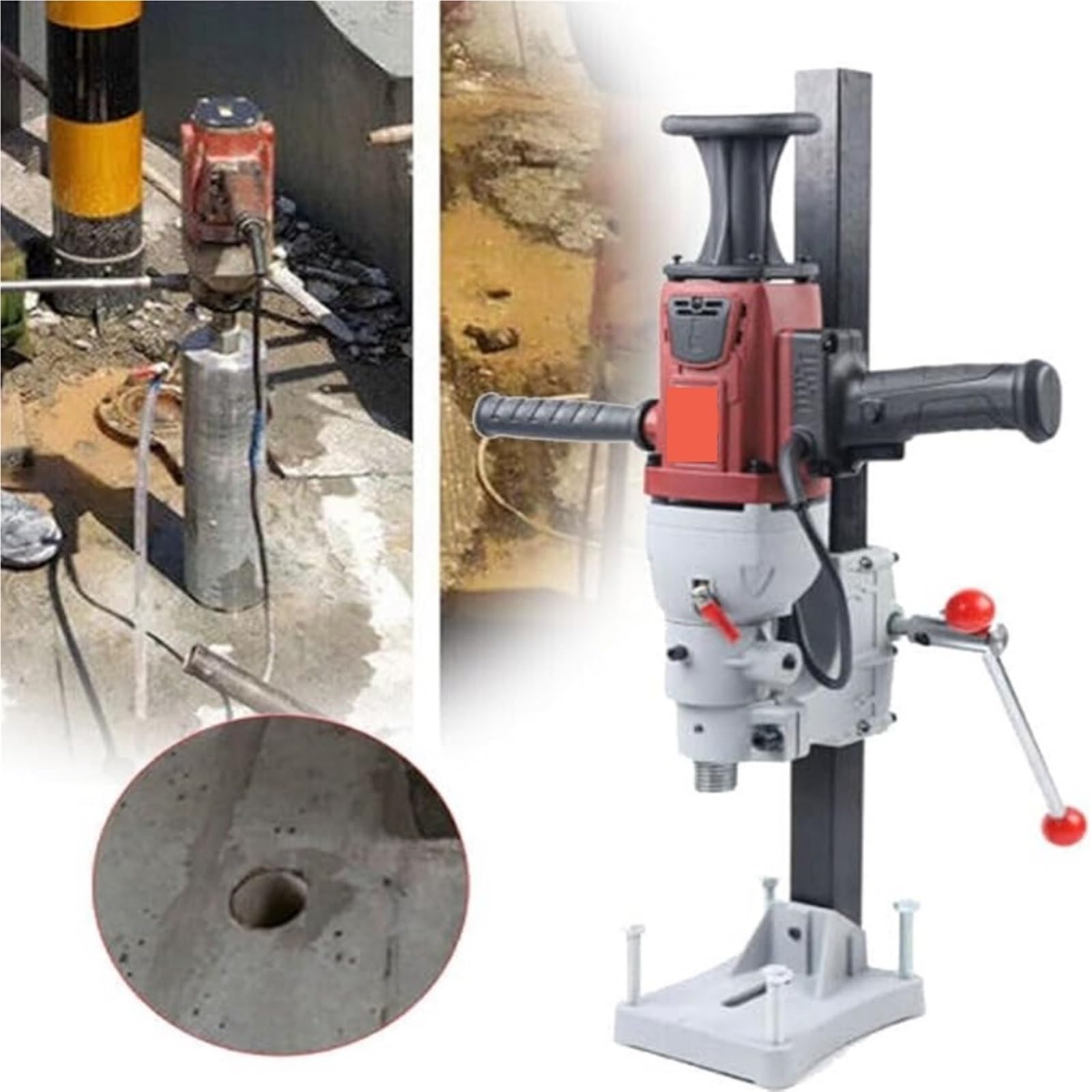Macchina for carotaggio a diamante da 2200 W, macchina for a secco e a umido a doppio scopo Macchinari da officina
