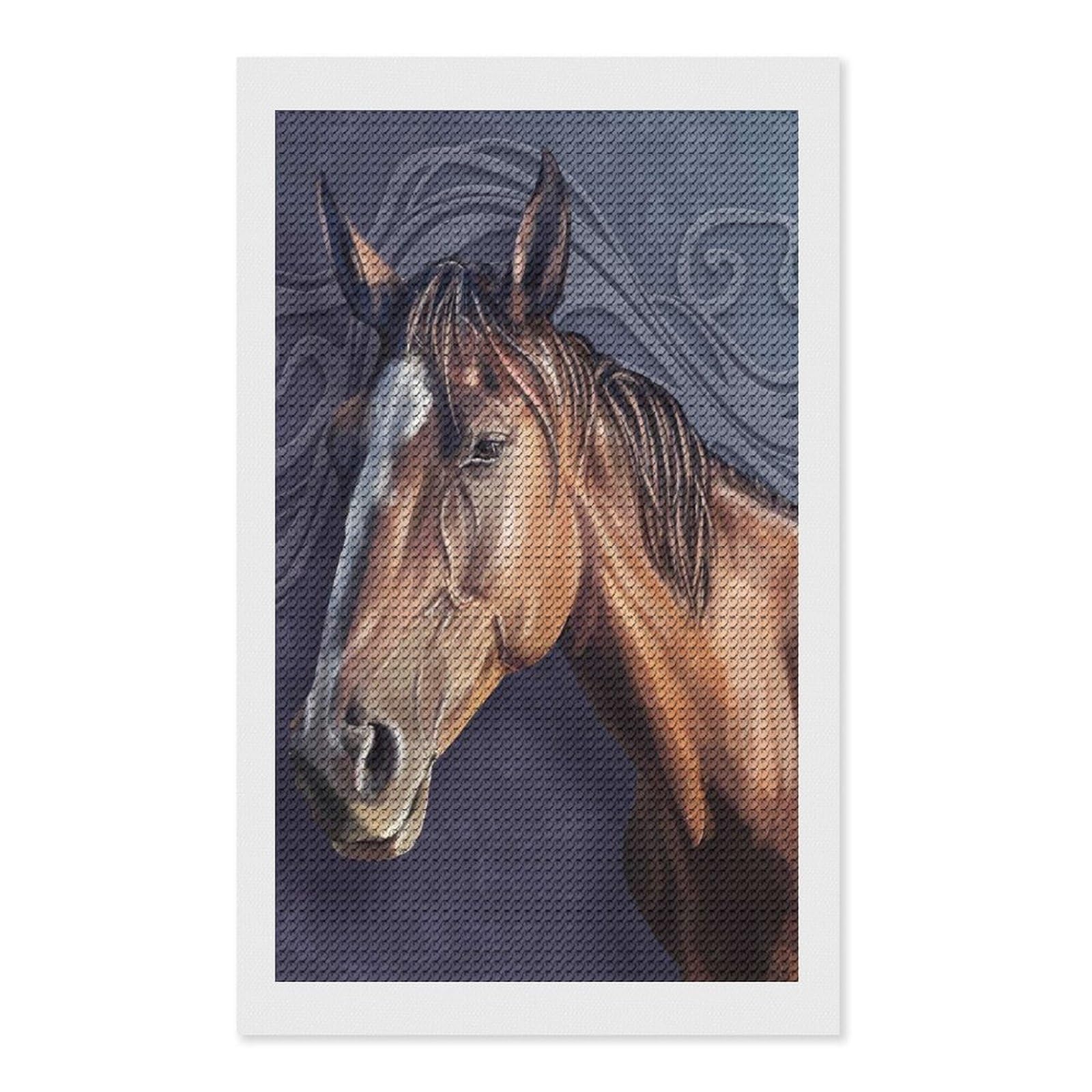 Nclqvjxzkhw Style Horse Diamond Art Painting For Adult Round Diamonds Pictures Arts Crafts Home Wall Decor 12"X20"