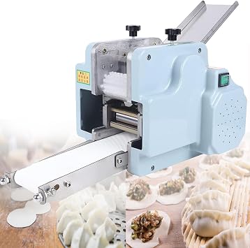 Automatic Dumpling Skin Maker Machine,Electric Dumpling Wrapper Maker,Ravioli Wonton Wrapper Machine,Dumpling Maker Machine,with Round Shaped Mold,for Restaurant Kitchen Household