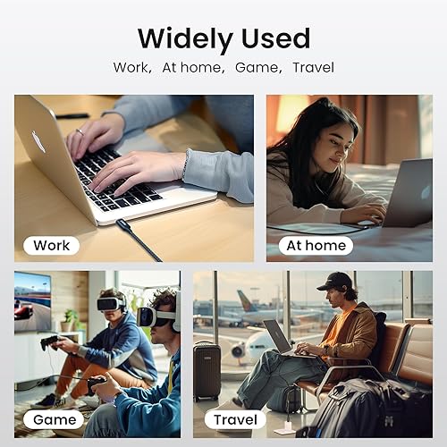 Miniatura 7 de etguuds Cable USB C a USB C de 240W de 10 pies, paquete de 2, cable de carga tipo C de carga súper rápida para iPhone 17, 16, 15 Series, Samsung