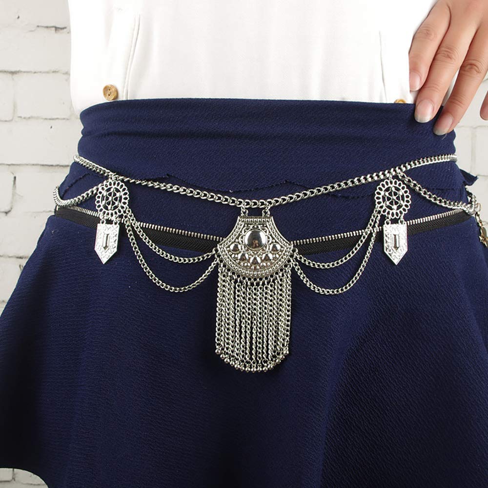 Inilbran Boho gelaagde Turquoise Taille Ketting Vintage Pailletten Inilbran Boho gelaagde Turquoise Taille Ketting Vintage Pailletten