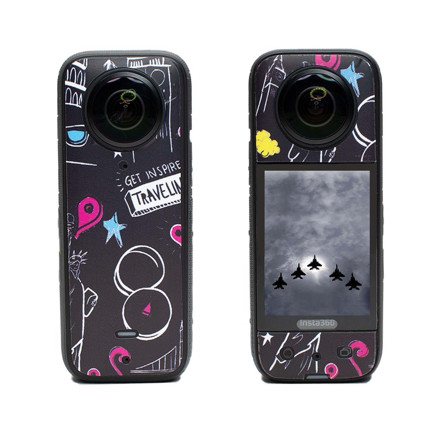 Action Pro Camera Waterproof Skin Compatible with Insta-360 x3 Action Camera (Multicolor 2)-image-14