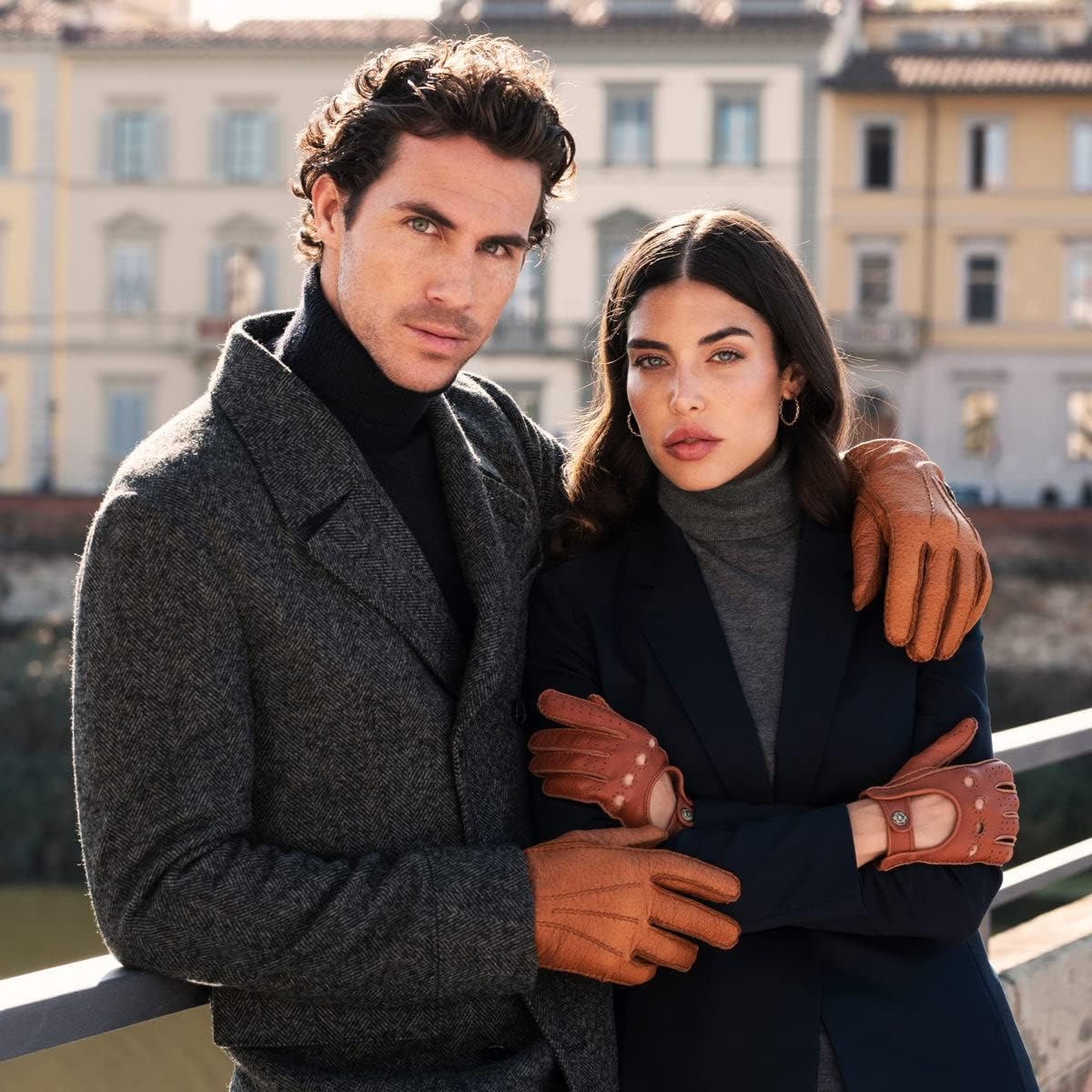 Fratelli Orsini Everyday Antonio (brown) - Italian peccary leather gloves with cashmere lining - Image 9