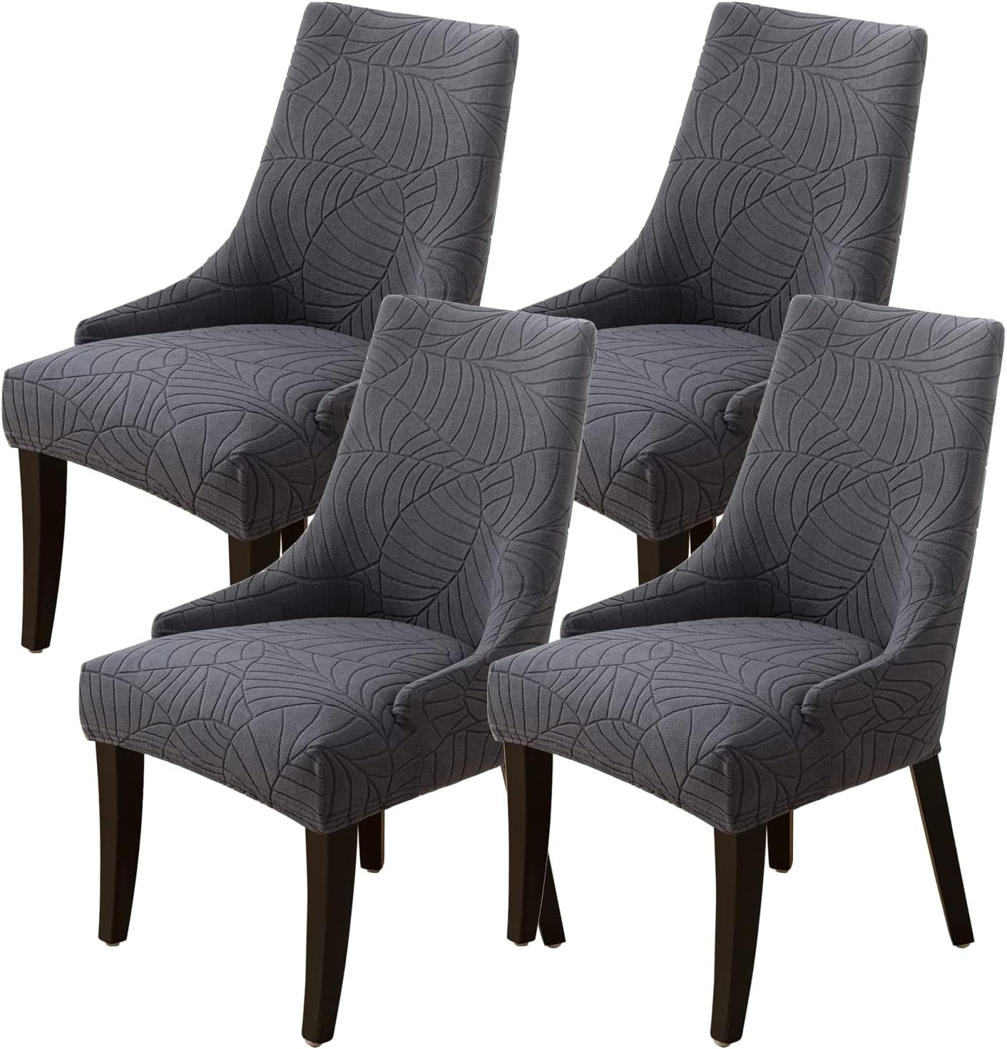 KELUINA Newest Jacquard Dining Chair Covers,High Stretchy