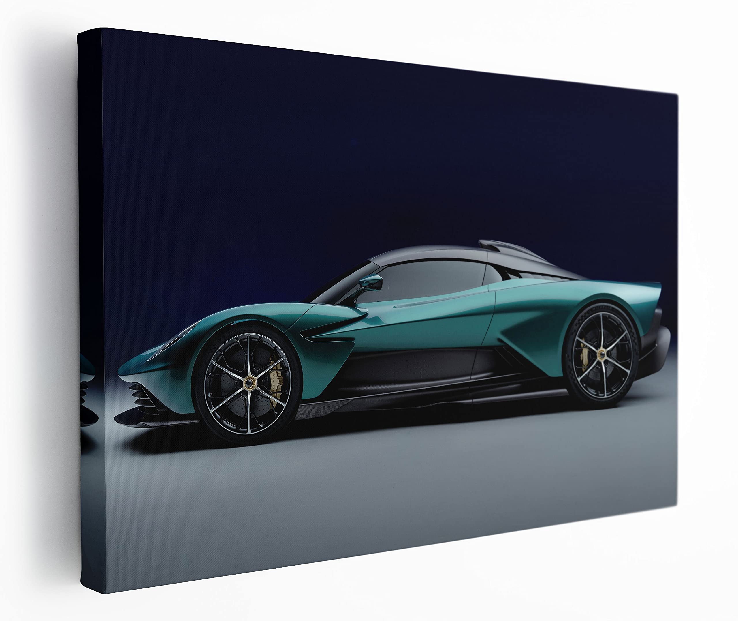 Aston Martin Valhalla Car Canvas Print Wall Art (24x36 Inches)