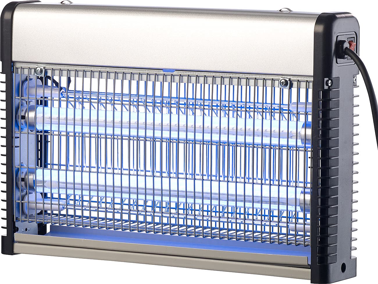 Lunartec Mückenlampe: UV-LED-Insektenvernichter mit austauschbarer T8-LED-Röhre, 14 Watt (Insektenvernichter elektrisch, Elektrischer Fliegenfänger, Kabel)