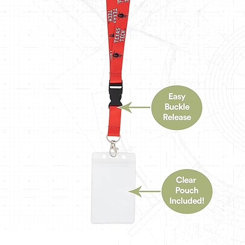 Miniatura 3 de Desert Cactus Texas Tech University - Llavero con cordón para llaves de automóvil, soporte para tarjetas de identificación universitaria, hebilla a