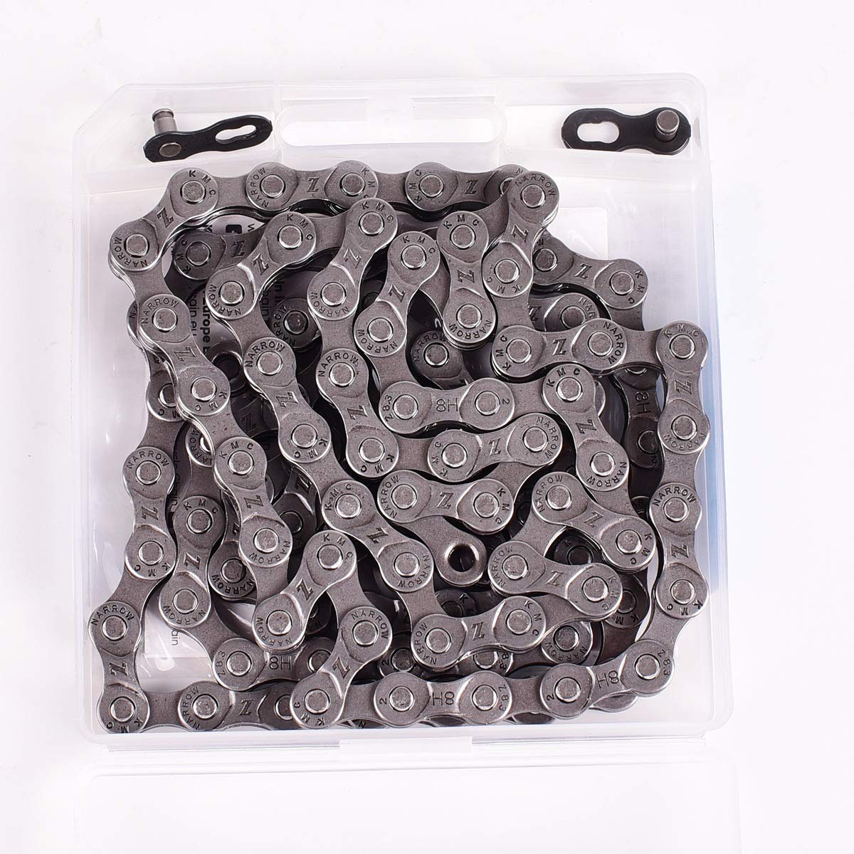 KMC Chaîne de vélo 1/2 x 11/128 6 7 8 vitesses 116 maillons Z8.3 en acier allié double mise à niveau compatible avec tous les sy