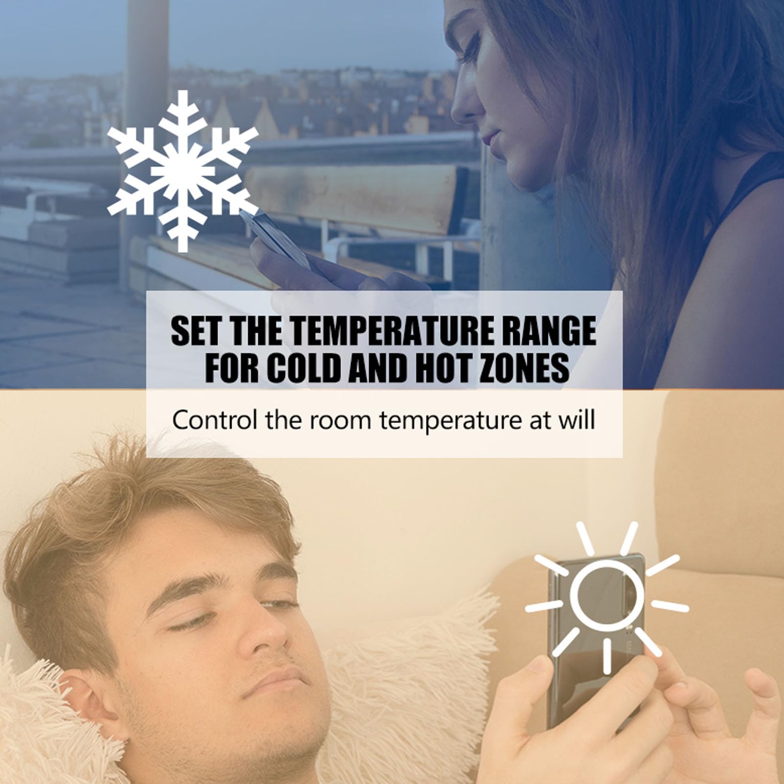 Topiky Termostato Programmabile per Pompa di Calore con Adattatore Cavo C LCD Touch per Climatizzazione Domestica ABS 1 unità (WHITE)
