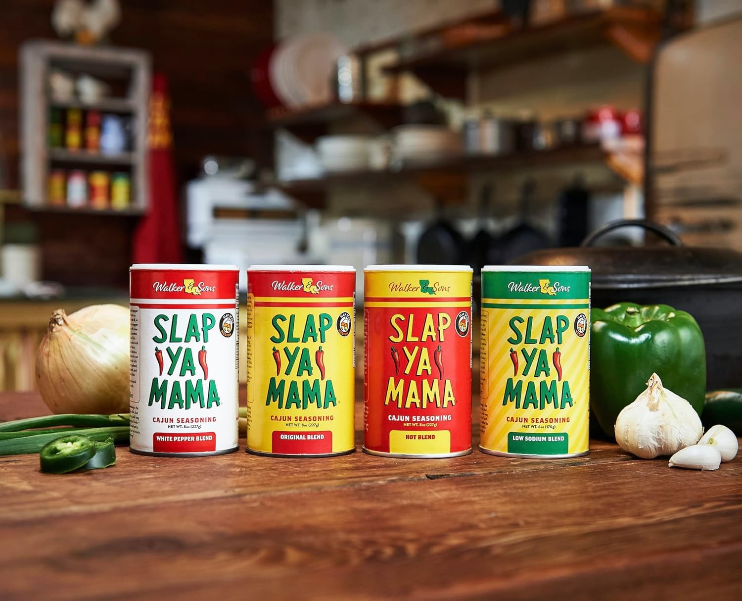 Slap Ya Mama Cajun Mezcla de Especias Original, 227 g – Condimento perfecto para platos cajún y criollos, sin aditivos, sin gluten y con ingredientes puramente naturales