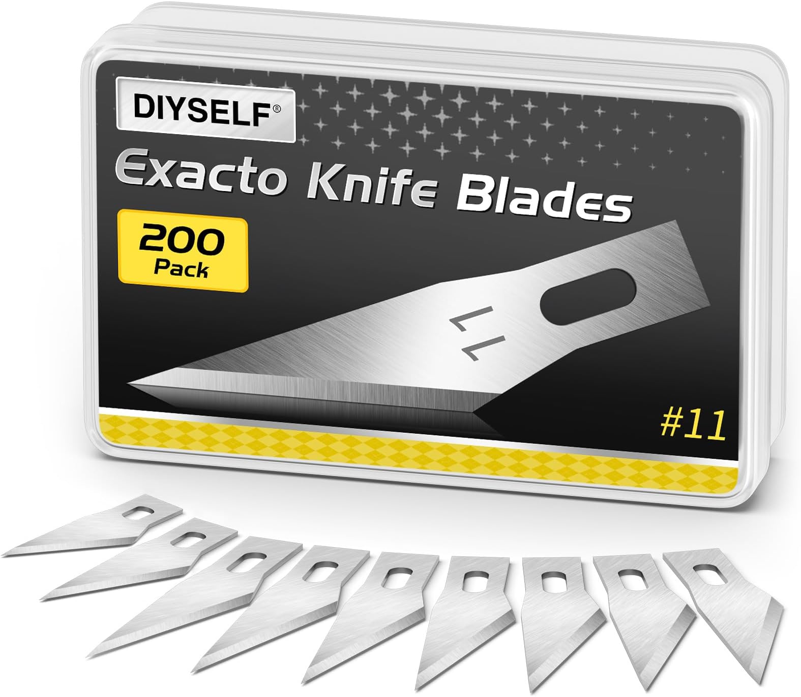 Exacto Knife Upgrade Precision Carving Craft Knife Hobby Knife Exacto Knife Kit 200pack #11 blades 200