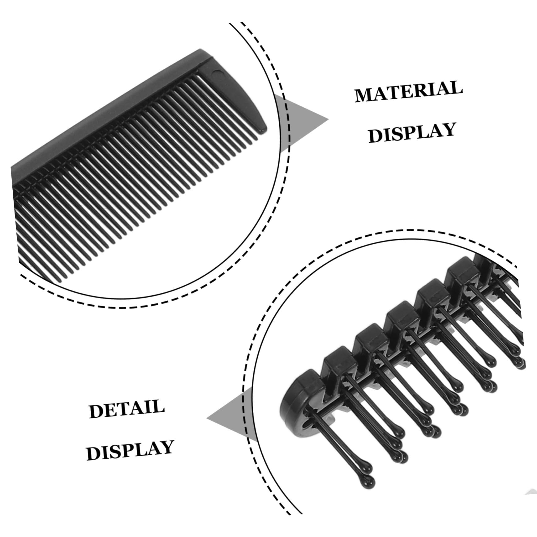 LIFKOME Peigne Pliable Anti-statique en Plastique 30pcs pour Femmes et Hommes Dents Fines Double Usage, Compact et Portable pour Travail et Événements