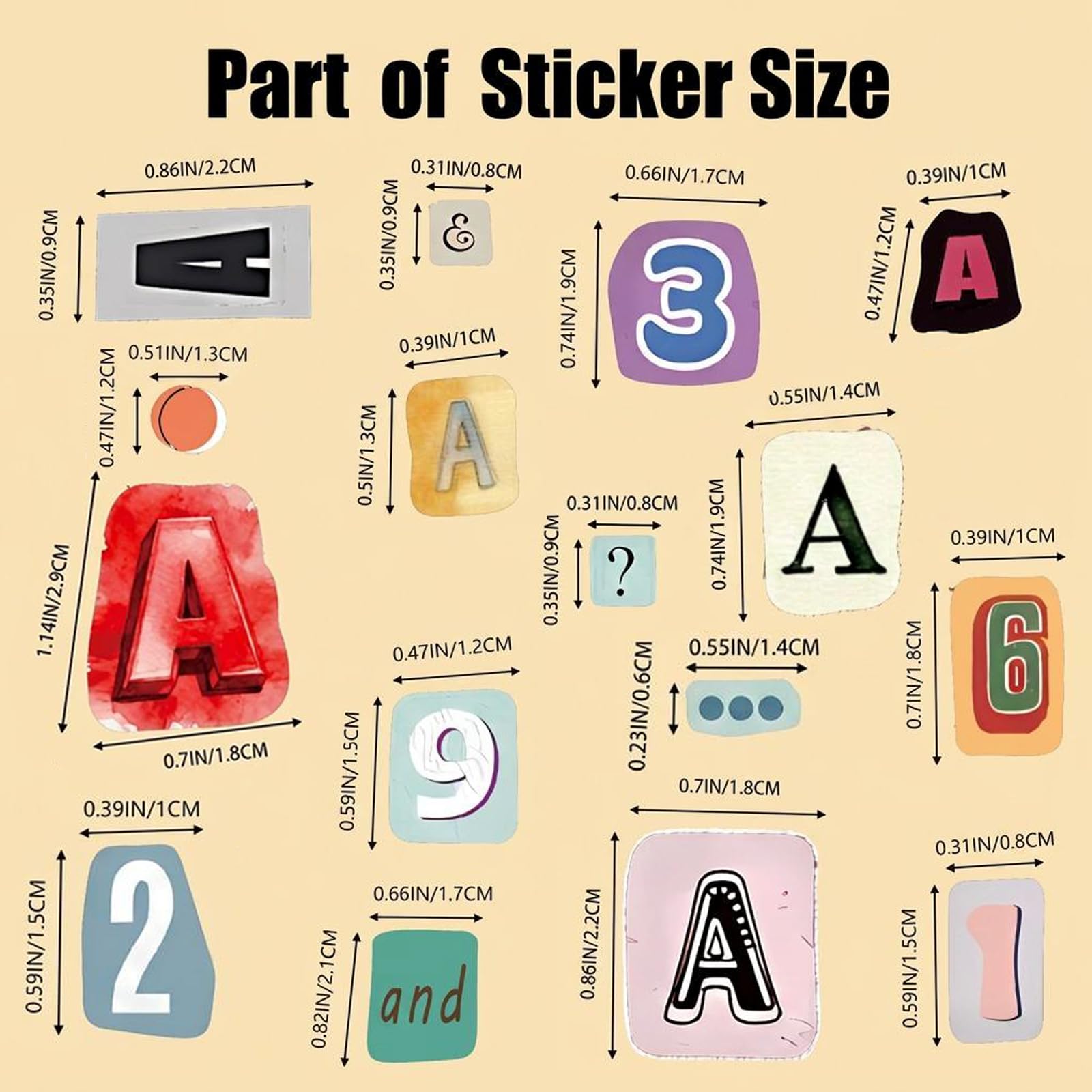 Letter Stickers - 1600+ Pcs for Scrapbooking -5
