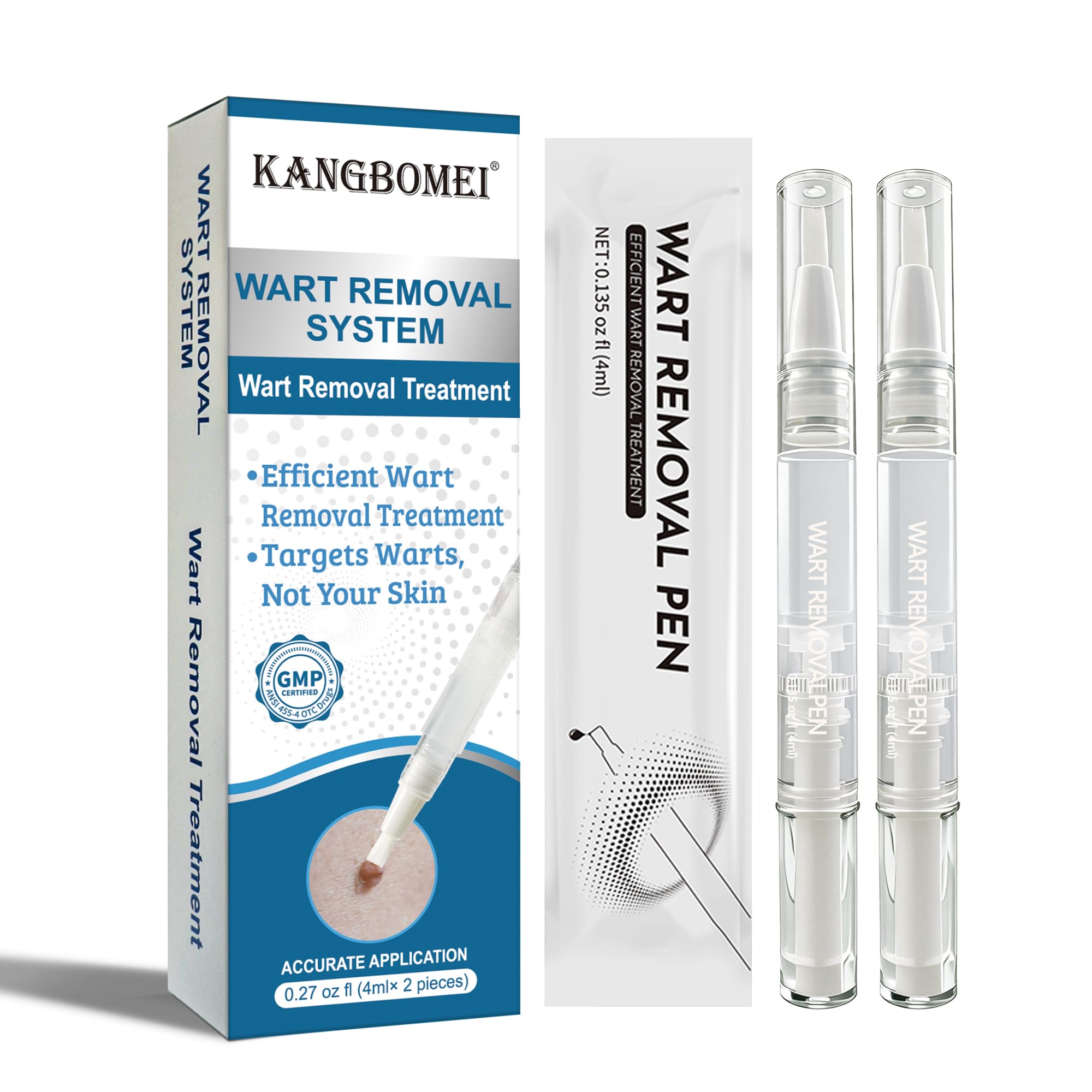 Lápiz removedor de verrugas 2 Piezas, kit para eliminar verrugas, apto para todo tipo de piel